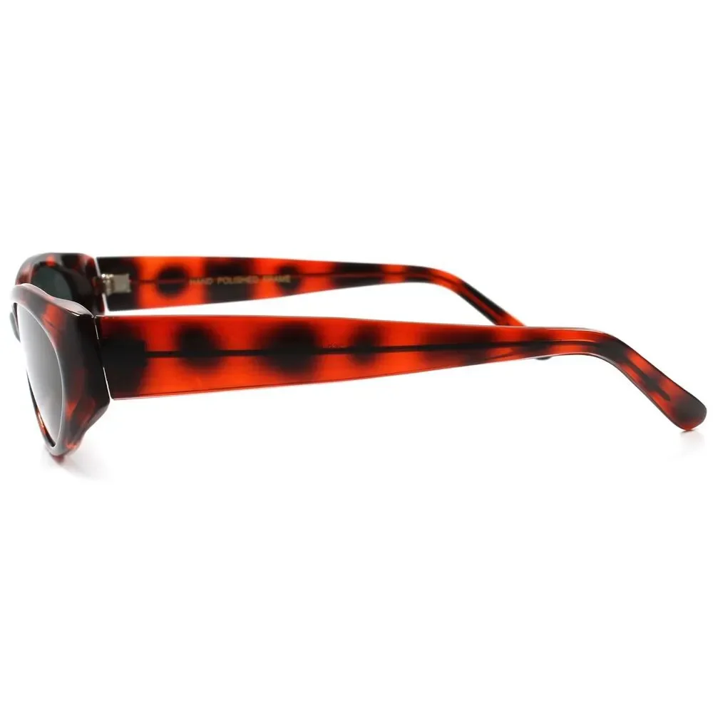 Classic True Vintage Deadstock 70s 80s Womens Brown Stylish Cat Eye Sunglasses